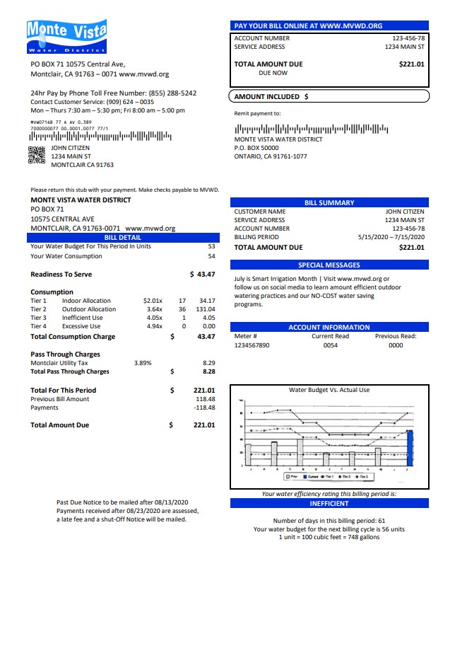  Minol USA business utility bill 
